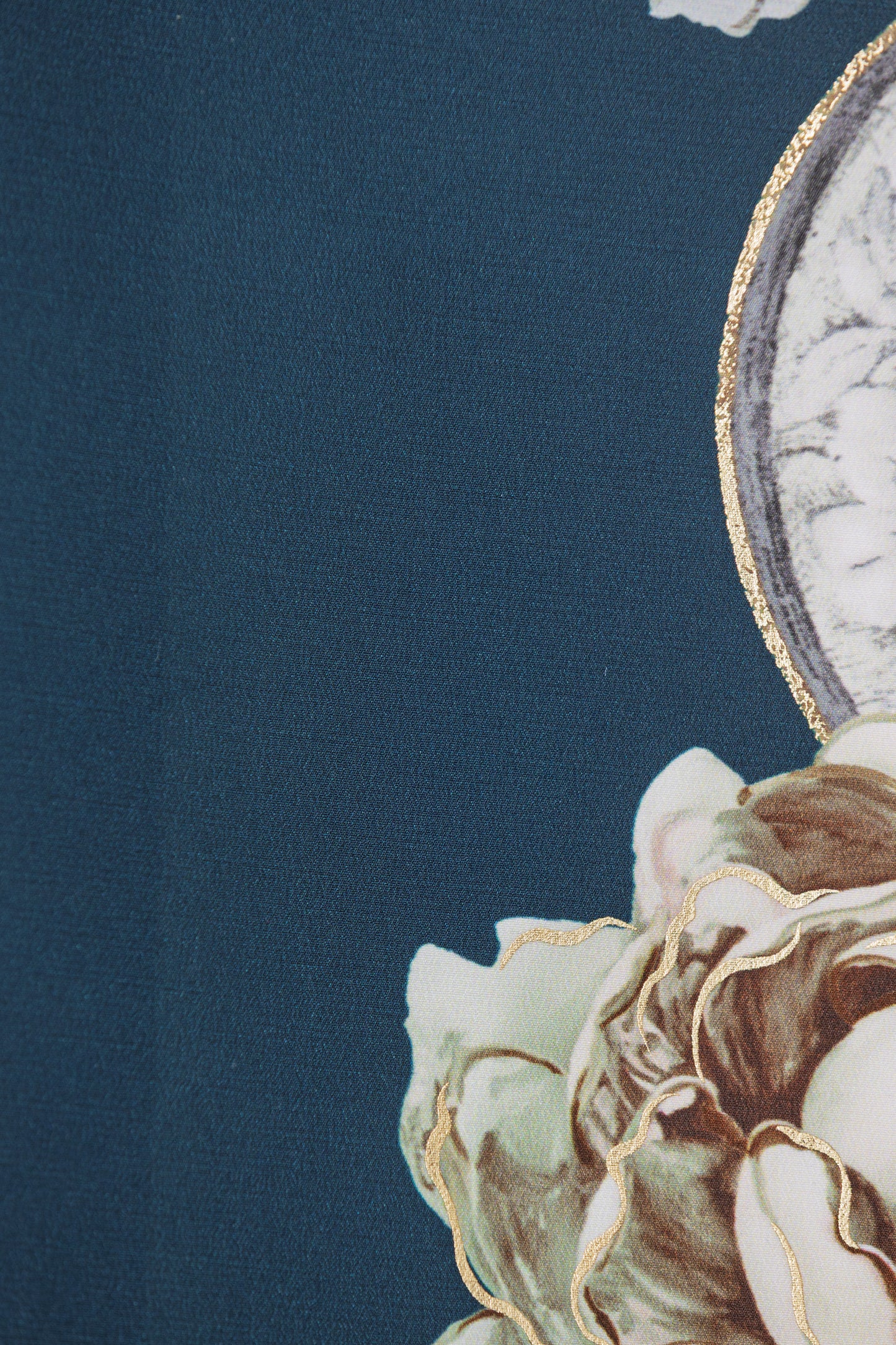 青緑地 白×ブラウン牡丹 方身代わり 【947】