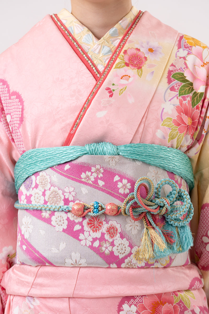 ピンク地 裾グラデーション正絹振袖【157】 – SAKURA TOKYO