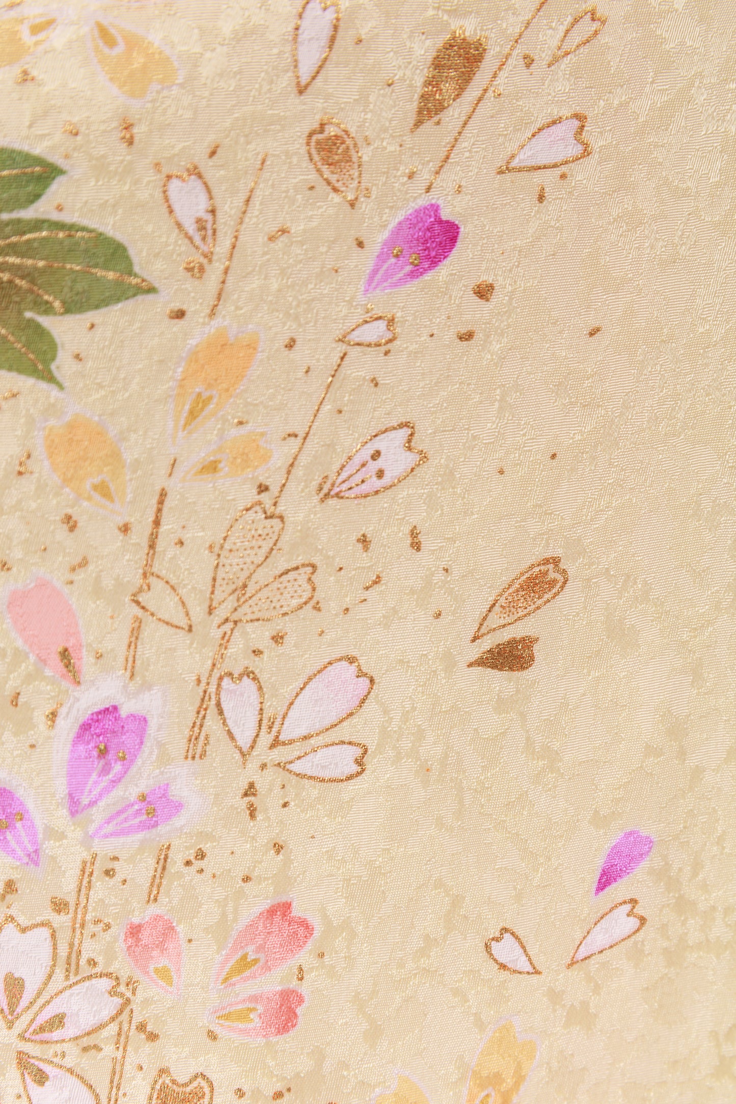 紫地　牡丹　正絹振袖【869】